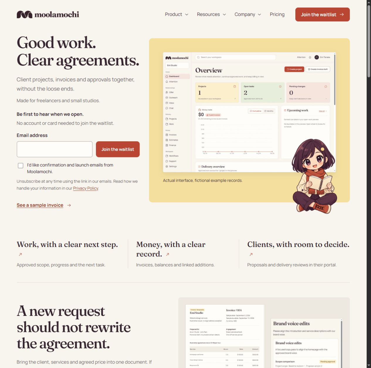 Moolamochi website preview
