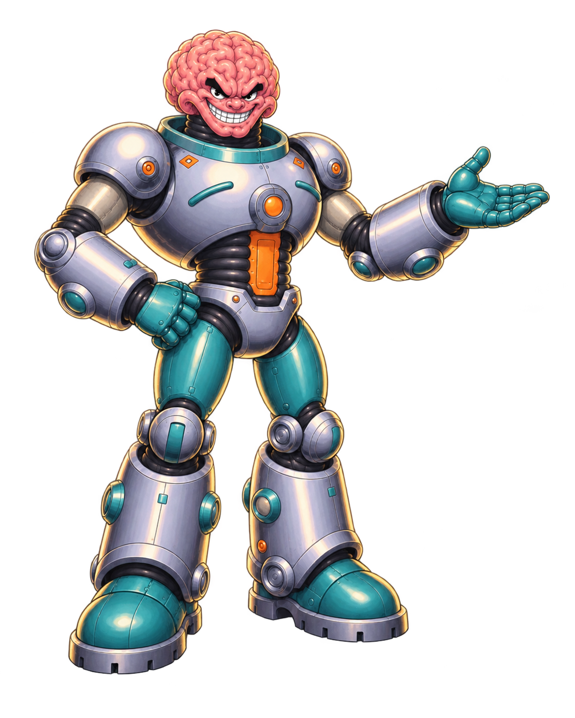 Presenting mascot